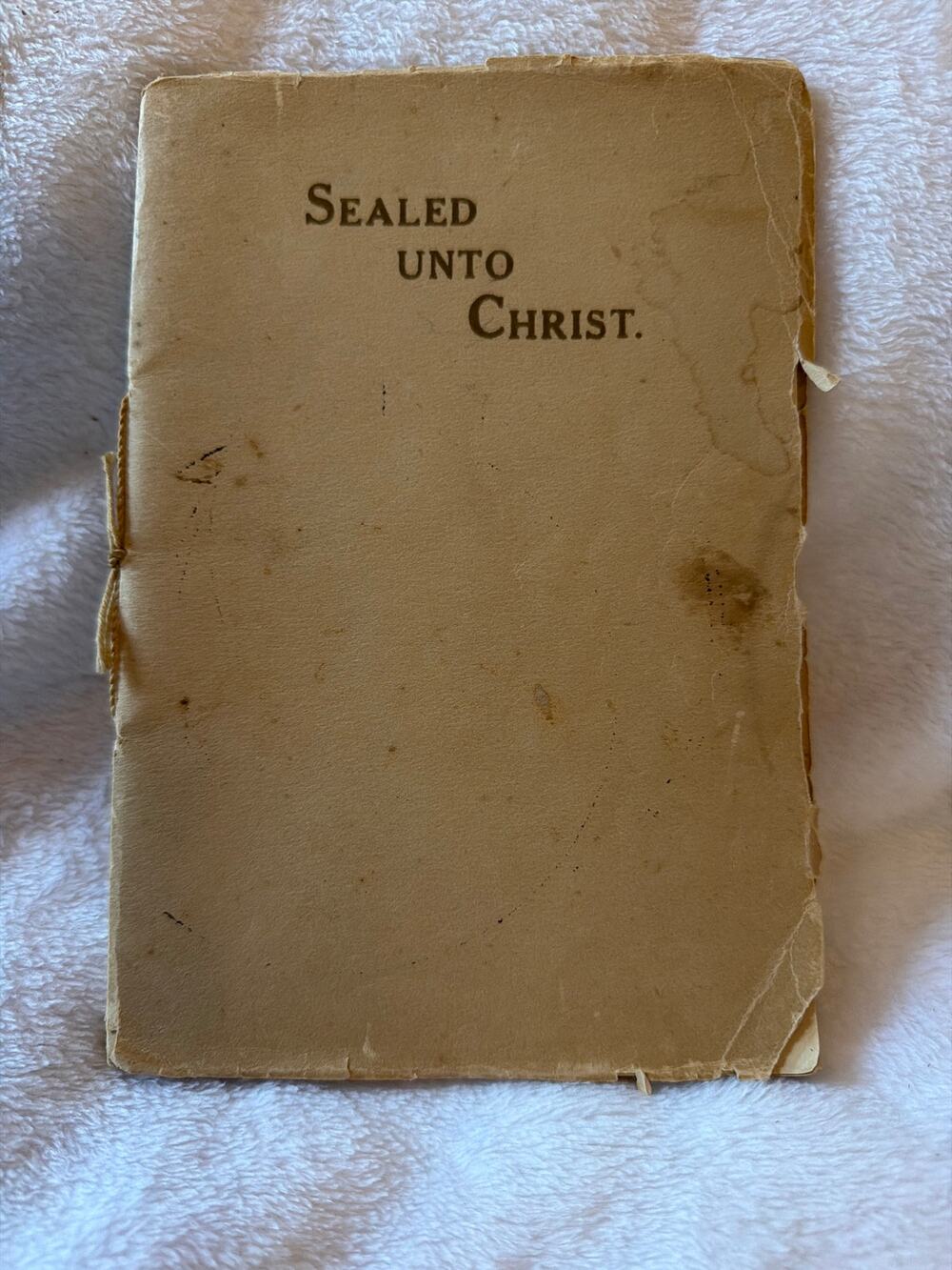 Vintage Sealed Unto Christ Confirmation Manual 1922 Ambrose M Schmidt Booklet